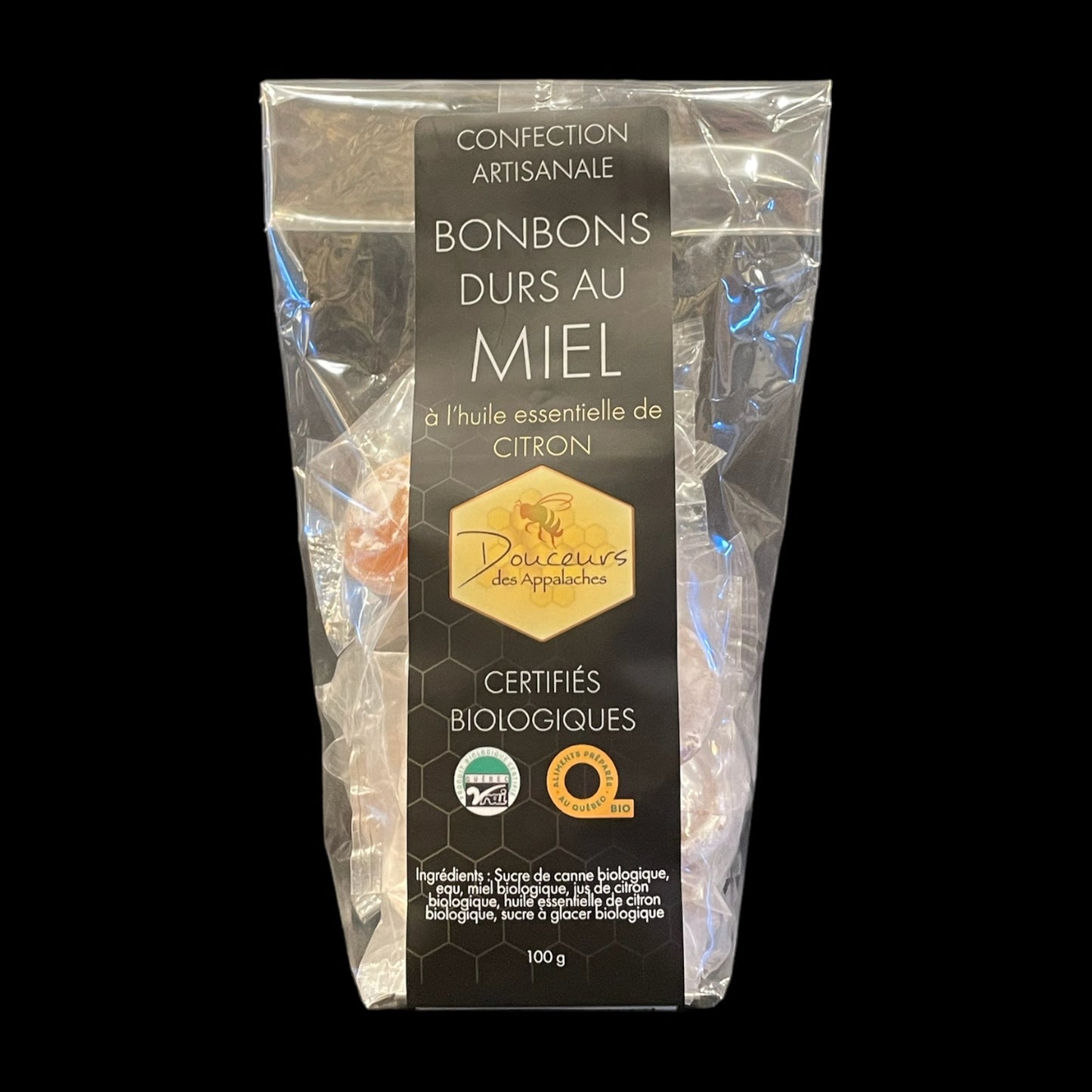 Bonbons biologiques au miel